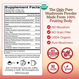 Nourishing Nutrients Organic Mushroom Powder Blend 60g packaging