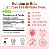Nourishing Nutrients Pearl Powder in a bowl with a spoon