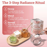 Nourishing Nutrients Pearl Powder mixed in a glass of water