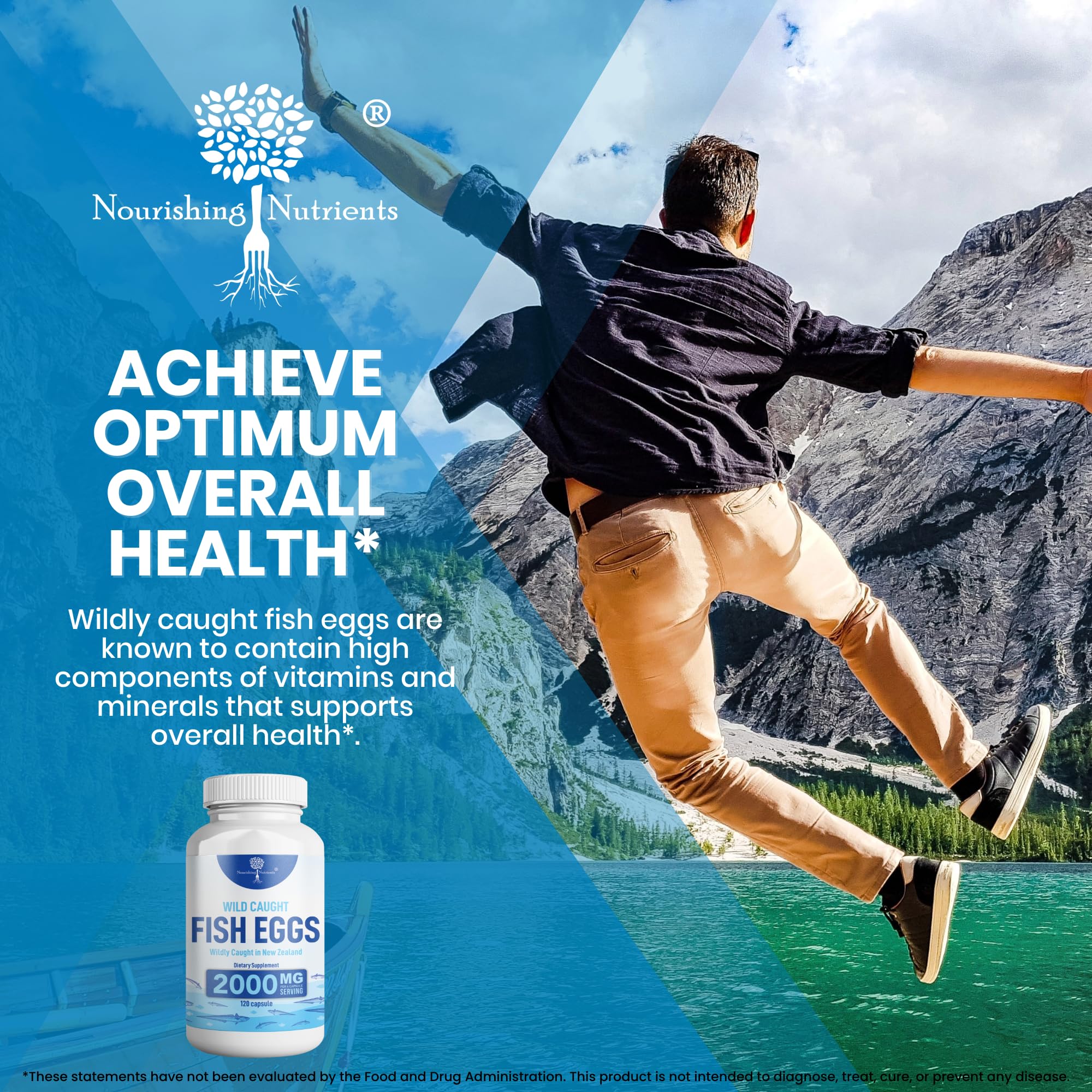 Nourishing Nutrients Wild Caught Fish Eggs Supplement in a lifestyle setting