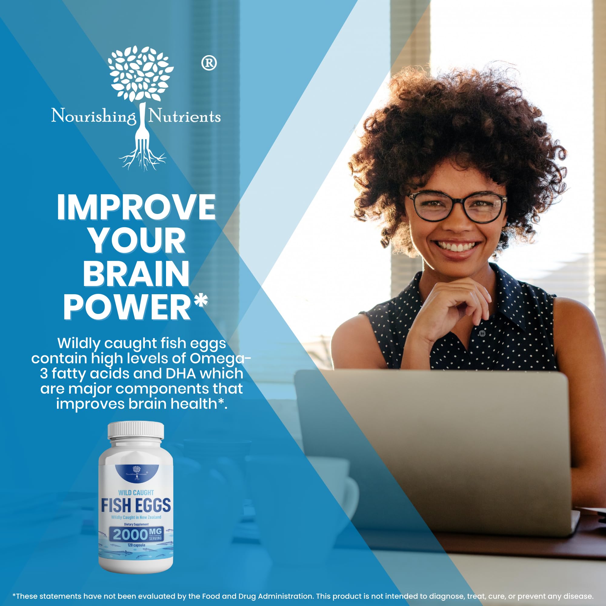 Nourishing Nutrients Wild Caught Fish Eggs Supplement nutritional information