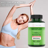 Nova Lucia Flax Seed Oil Softgels 1000mg packaging