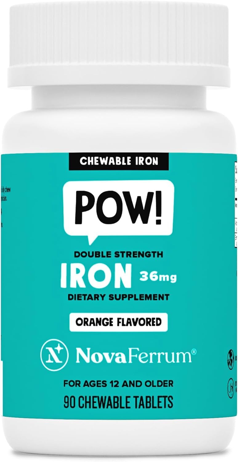 NovaFerrum Iron Supplement Chewable Tablets 36mg front view