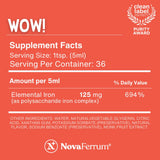 NovaFerrum Iron Supplement Liquid 125mg packaging
