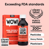 NovaFerrum Iron Supplement Liquid 125mg side view