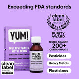 NovaFerrum Multivitamins bottle showing dosage information