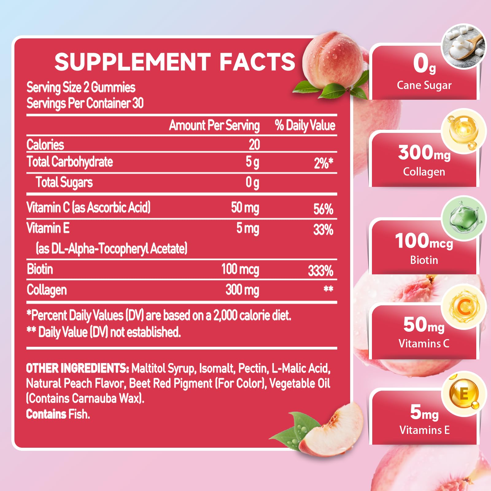 Novafun Collagen Gummies bottle side view