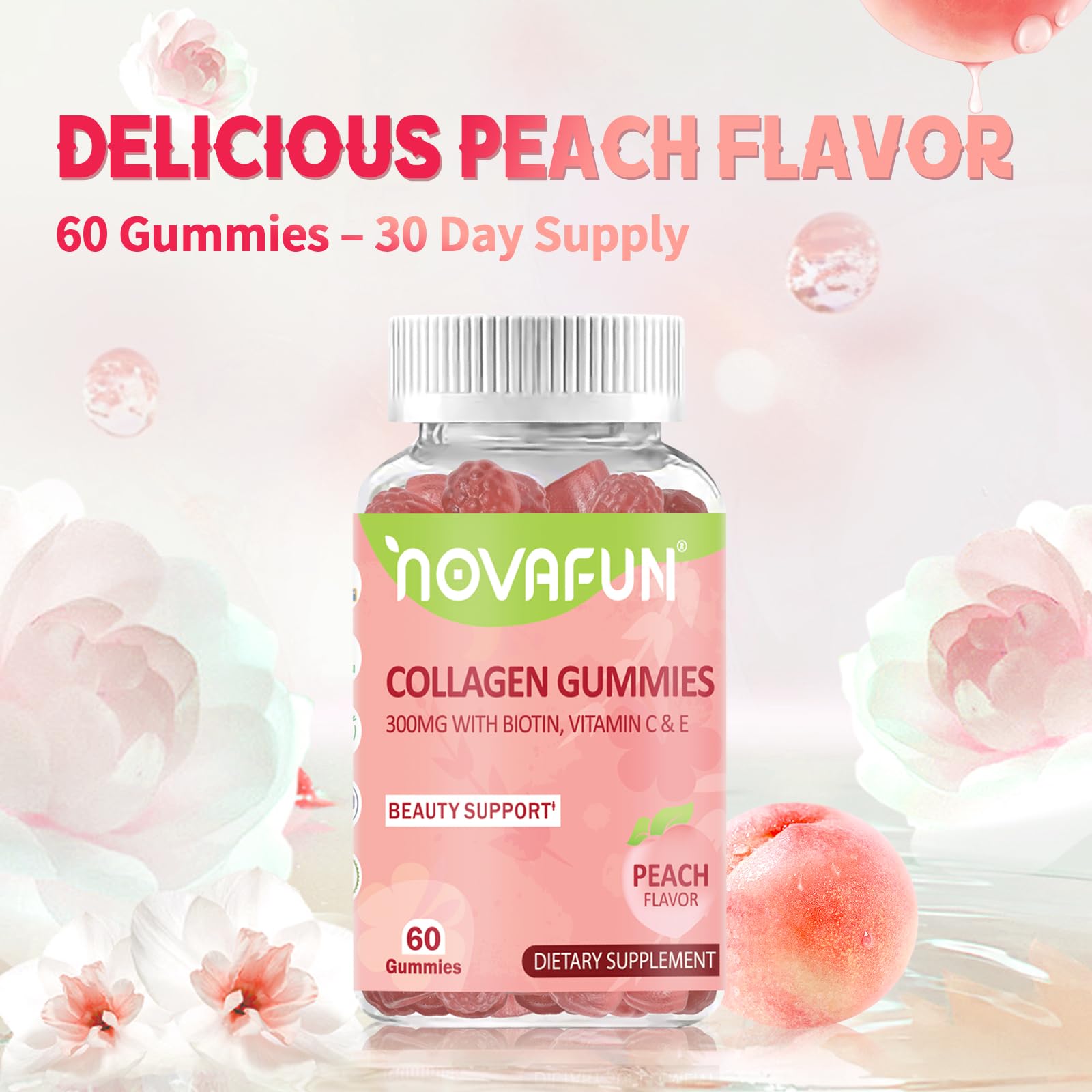 Novafun Collagen Gummies nutritional information