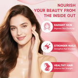 Novafun Collagen Gummies with a measuring spoon