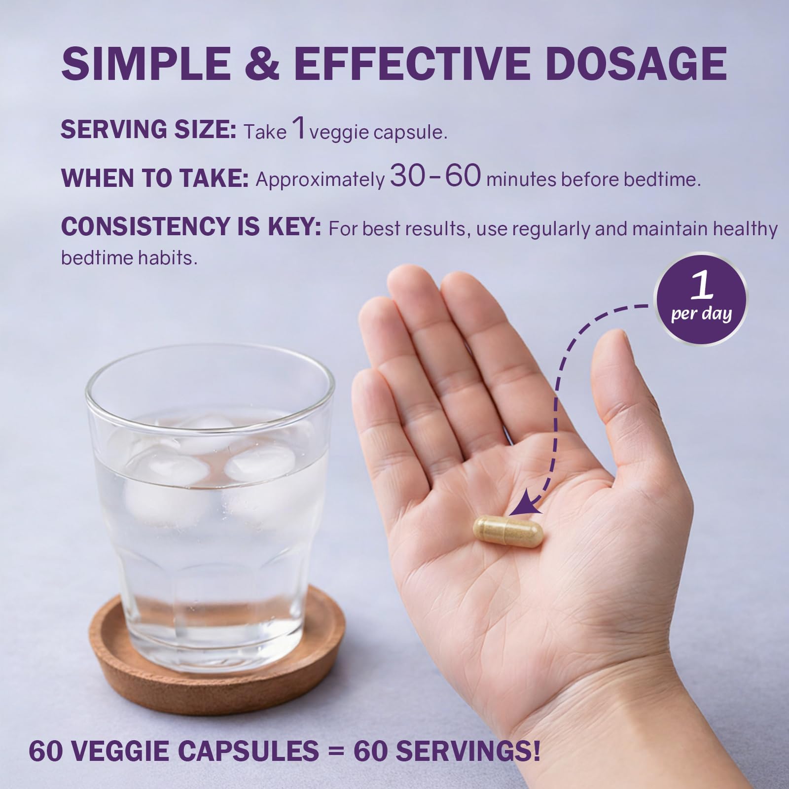 Novafun Melatonin capsules in a hand