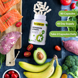 Novafun Potassium Citrate Supplement 1000mg on a wooden table