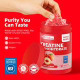 novomins Creatine Monohydrate Gummies back view with nutritional information