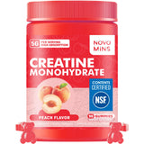 novomins Creatine Monohydrate Gummies front view with packaging