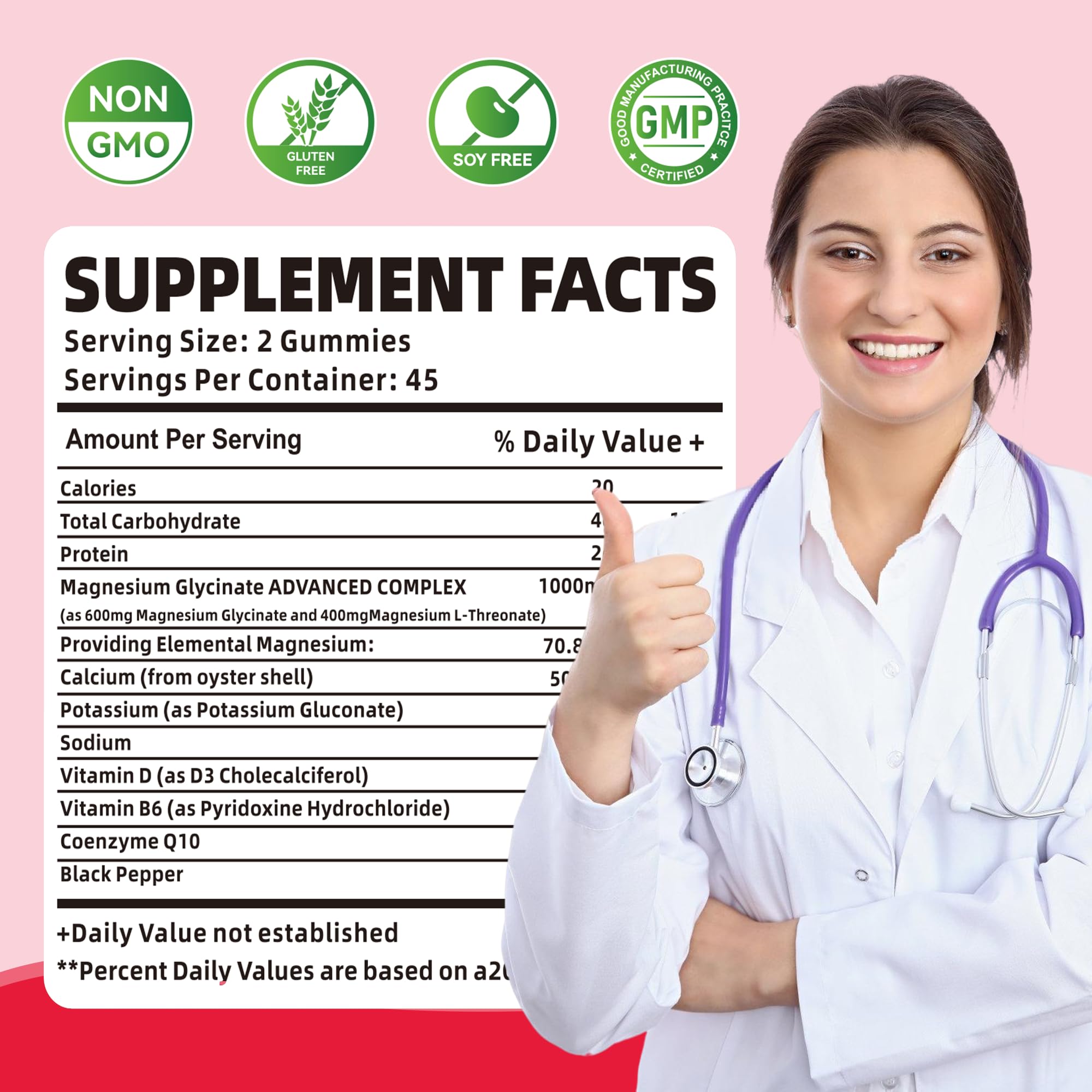 novomins Magnesium Gummies 1000mg ingredients list