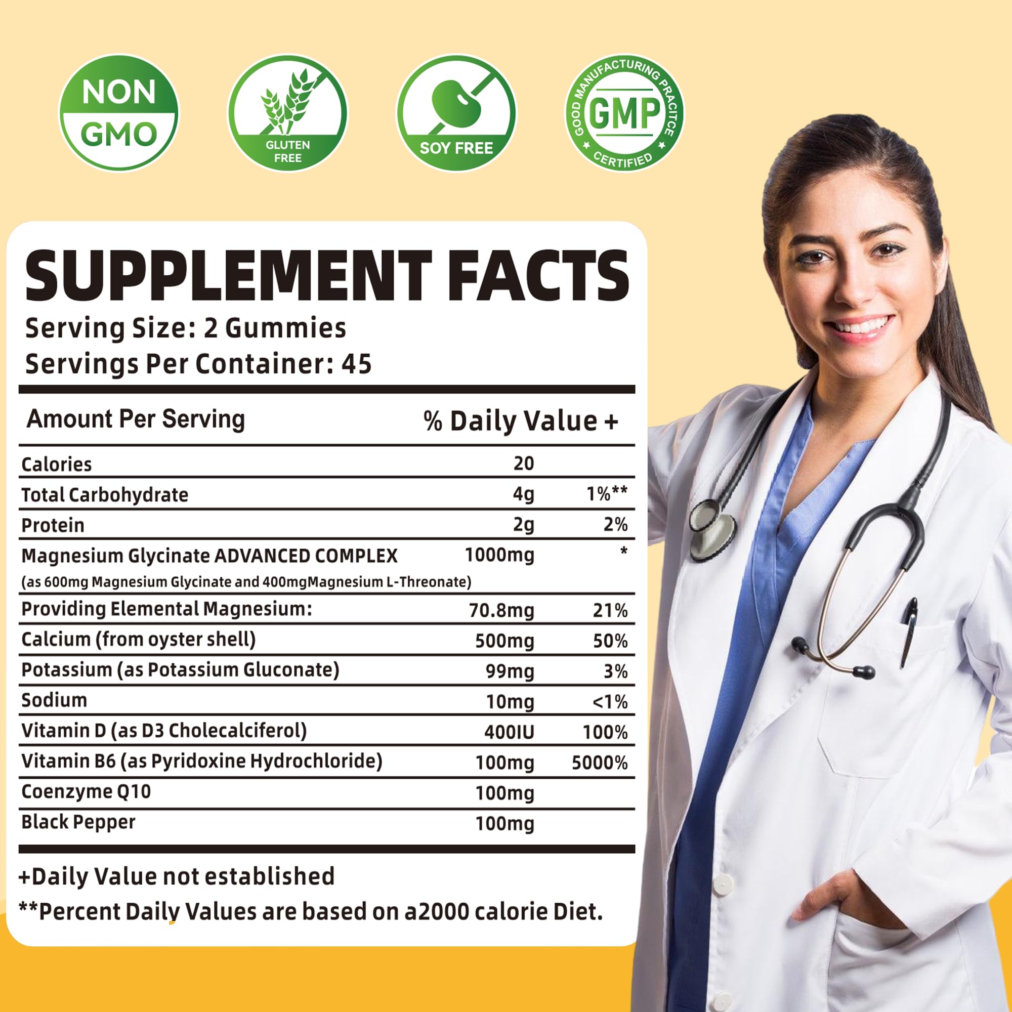 novomins Magnesium Gummies 1000mg packaging