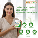 NOVONEX Collagen Peptides Powder mixed in a smoothie