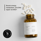 Novos NMN Supplement 250mg 60 Vegan Capsules side view