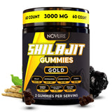 Novure Shilajit 3000mg supplement front view