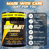 Novure Shilajit 3000mg supplement on a wooden table