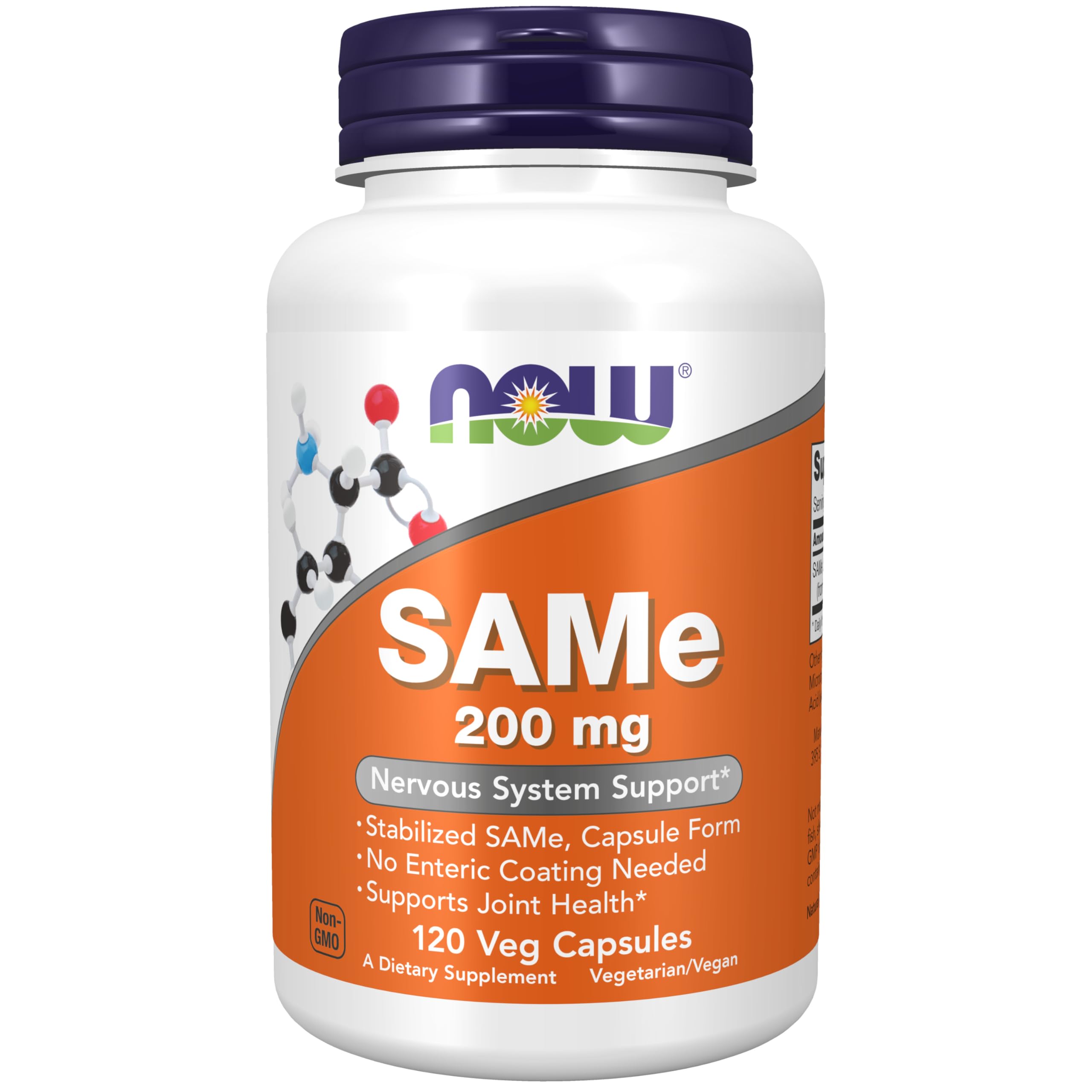 NOW Foods 5-HTP Supplement 200mg 120 Veg Capsules front view