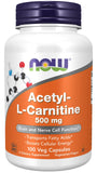 NOW Foods Acetyl-L-Carnitine 100g front view of packaging
