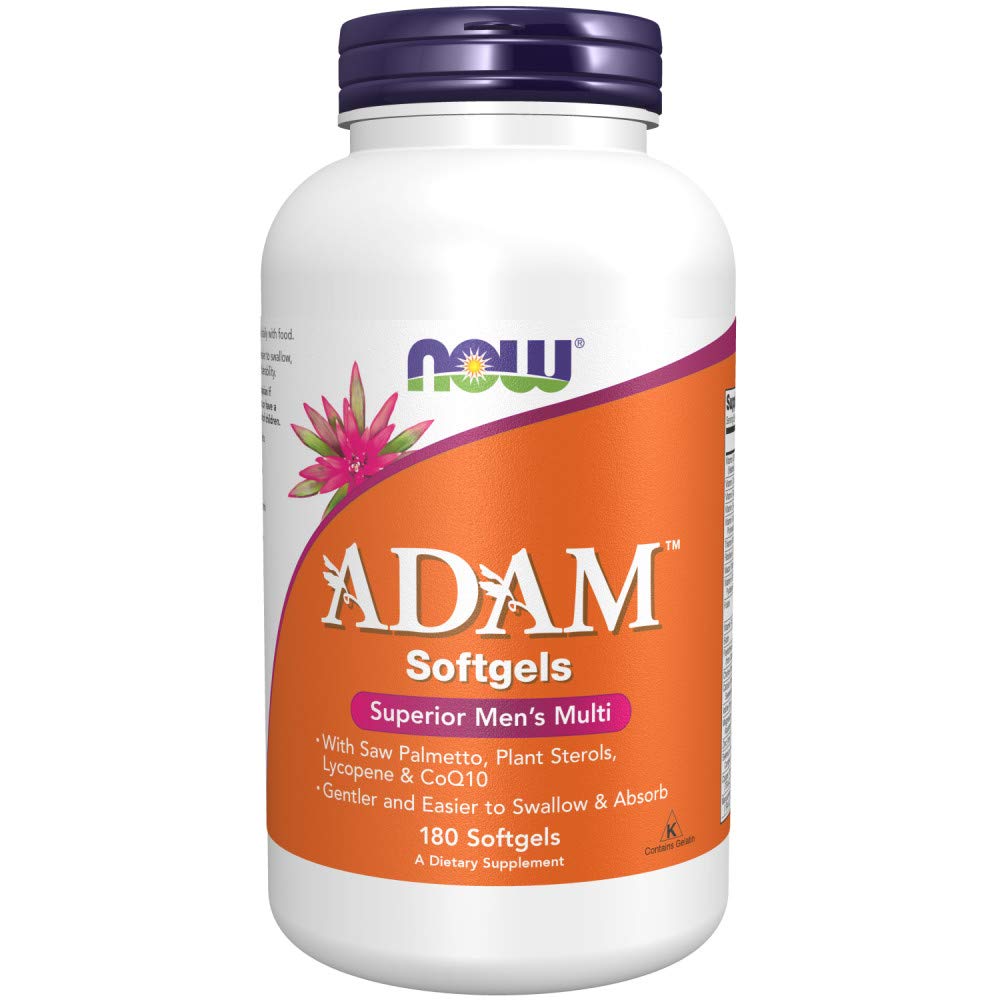 NOW Foods Adam Men's Multivitamin 180 Softgels front view
