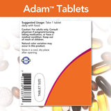 NOW Foods Adam Men's Multivitamin back view of packaging