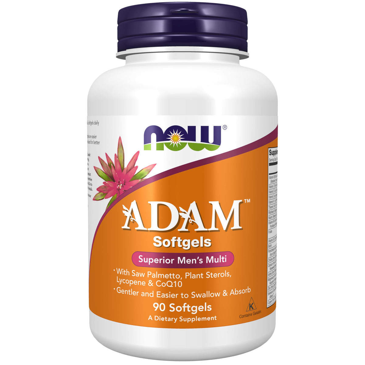 NOW Foods ADAM Men's Multivitamin Capsules front view