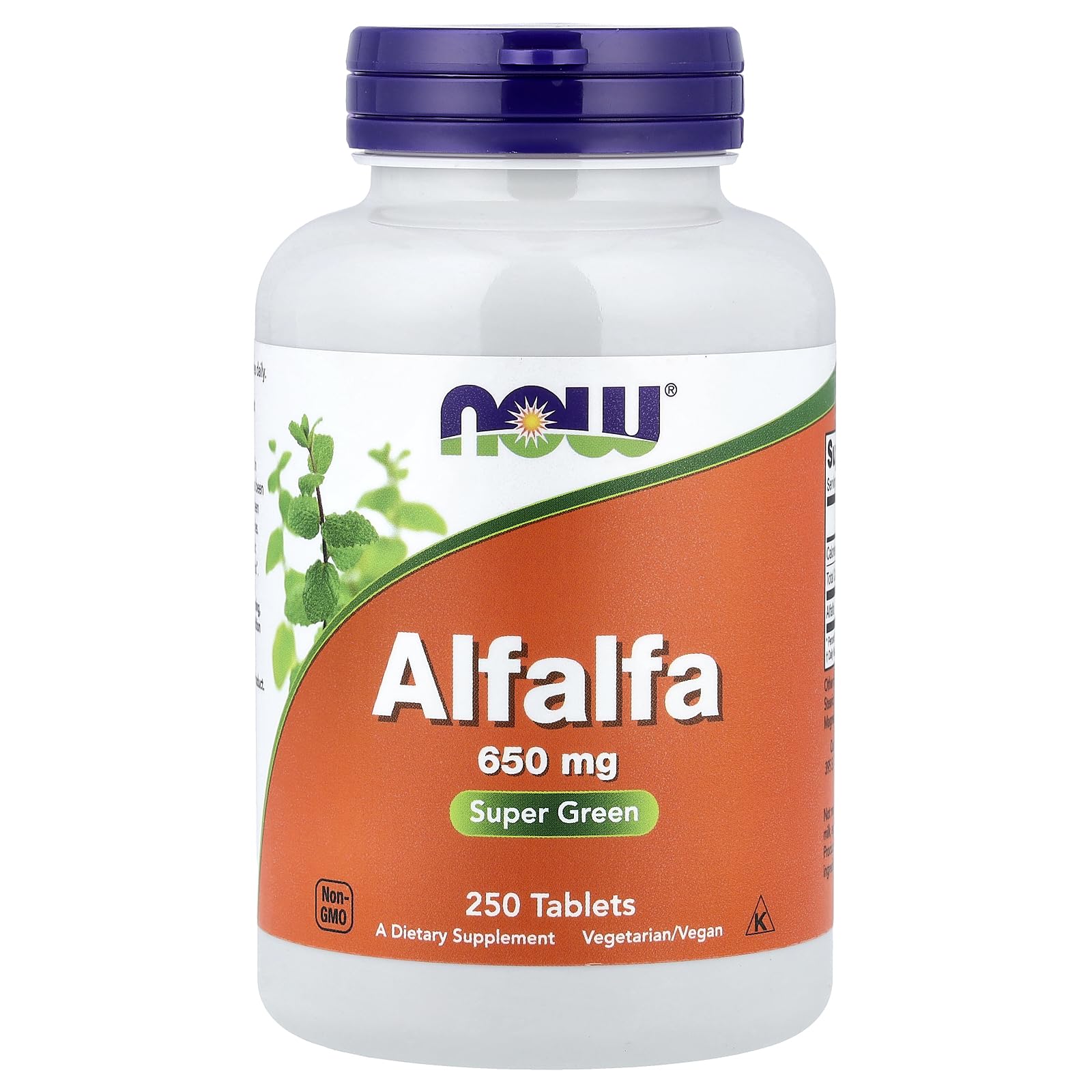 NOW Foods Alfalfa 10 Grain 250 Tabs front view