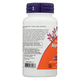 NOW Foods Alpha Lipoic Acid 600mg 60 Vcaps back view
