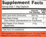 NOW Foods Alpha Lipoic Acid 600mg capsule close-up