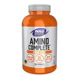 NOW Foods Amino Complete BCAA Supplement 300g front view