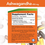 NOW Foods Ashwagandha Extract 450mg 90 VCaps side view