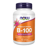NOW Foods B-100 B-Complex Vegan Capsules front view