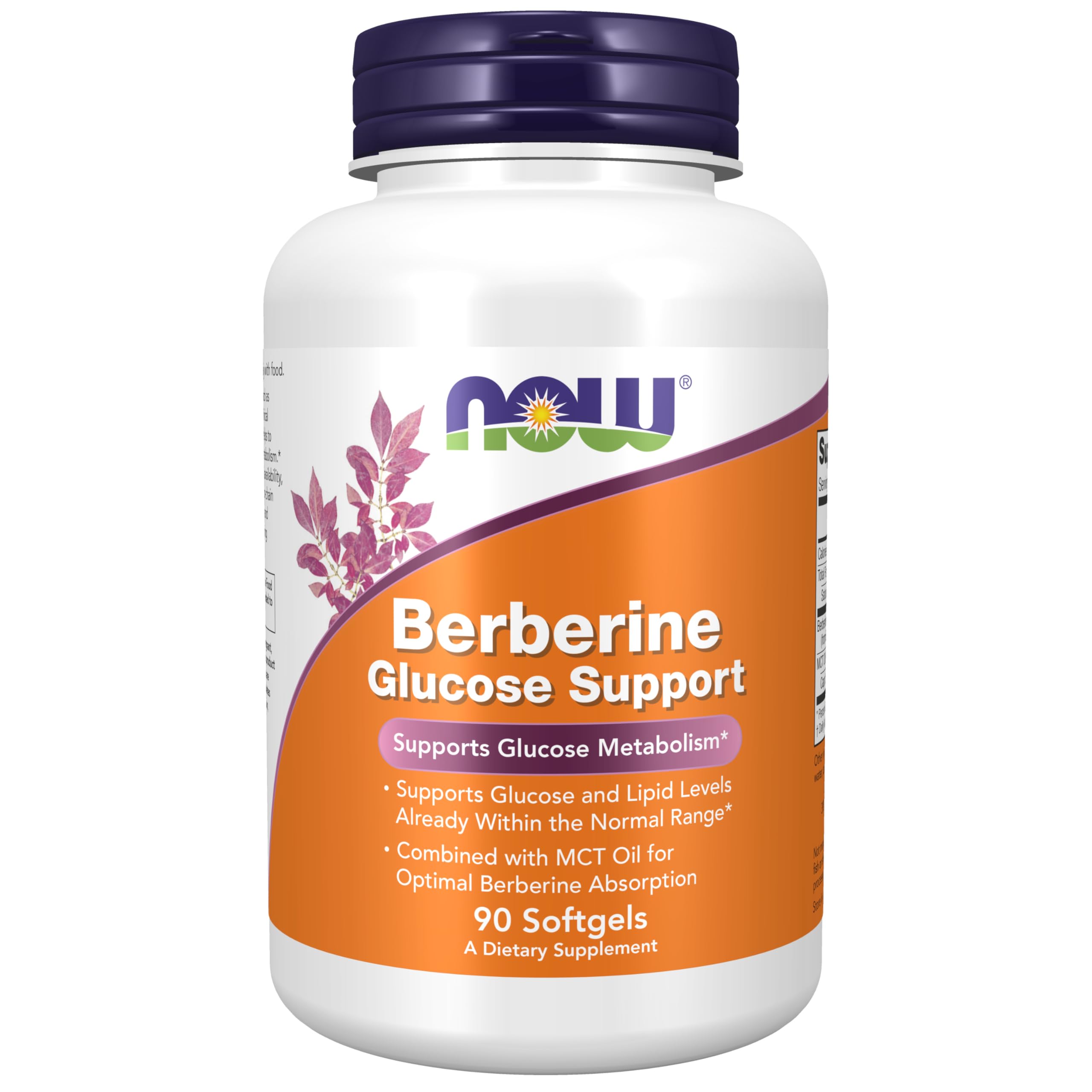 NOW Foods Berberine MCT Oil Softgels 400mg front view