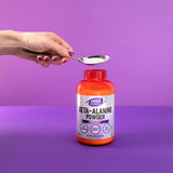 NOW Foods Beta-Alanine 580g product label close-up