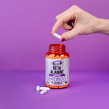 NOW Foods Beta-Alanine Vegan Capsules on a fitness mat