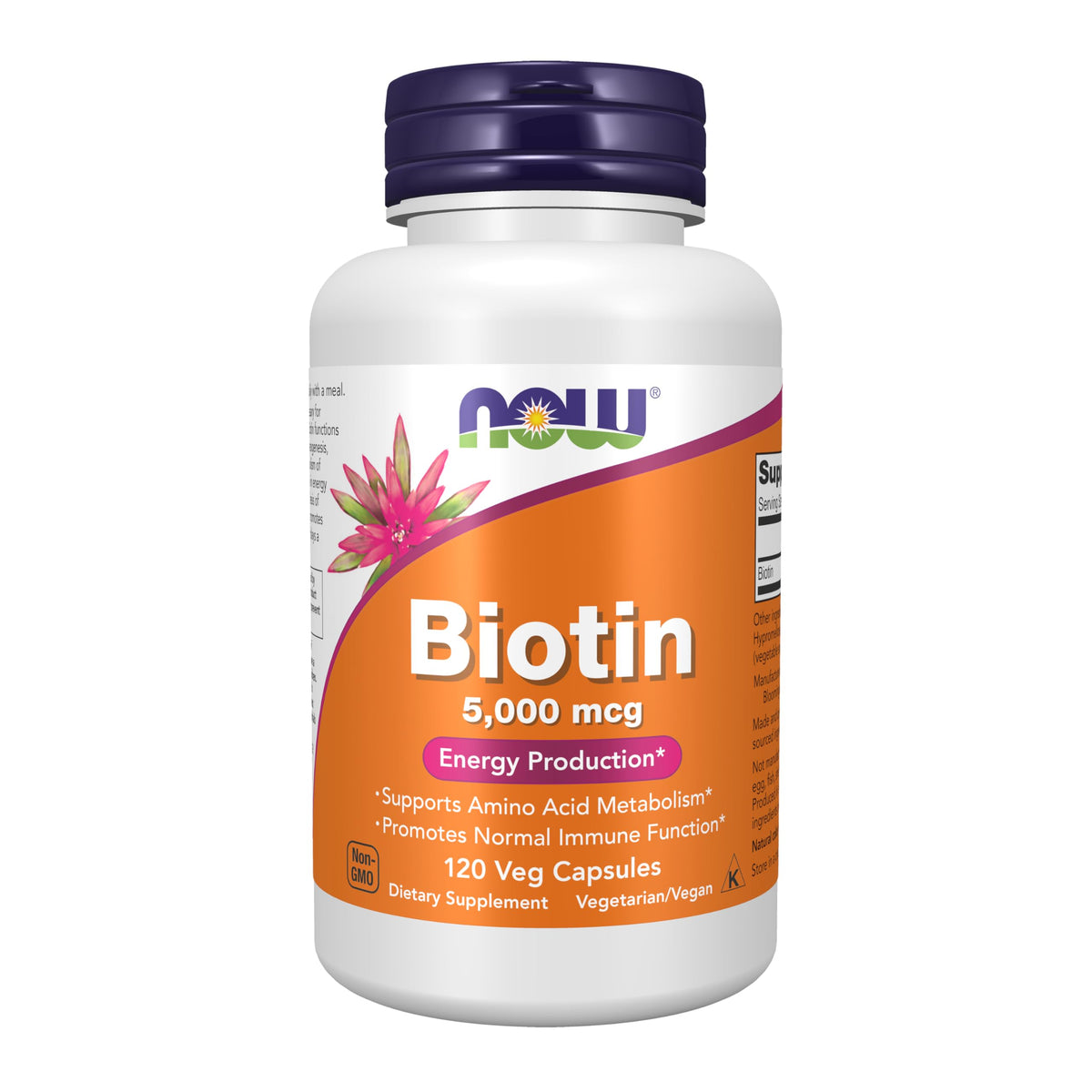 NOW Foods Biotin 68g front view of packaging