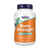 NOW Foods Bone Strength MCHA Calcium Supplement 120 Capsules front view