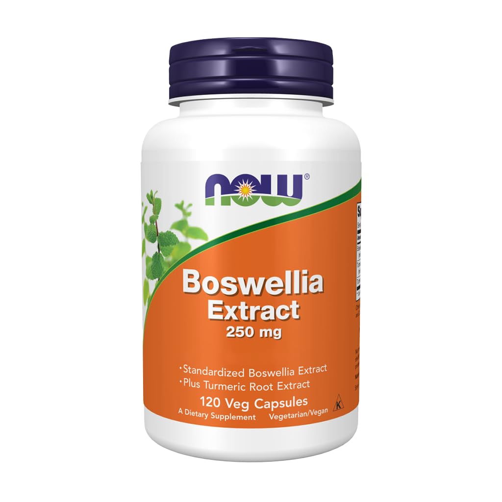 NOW Foods Boswellia Extract 250 mg 120 Veg Capsules front view