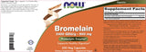 NOW Foods Bromelain Capsules 500mg bottle with label