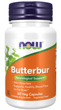 NOW Foods Butterbur 60 Vegetable Capsules front view