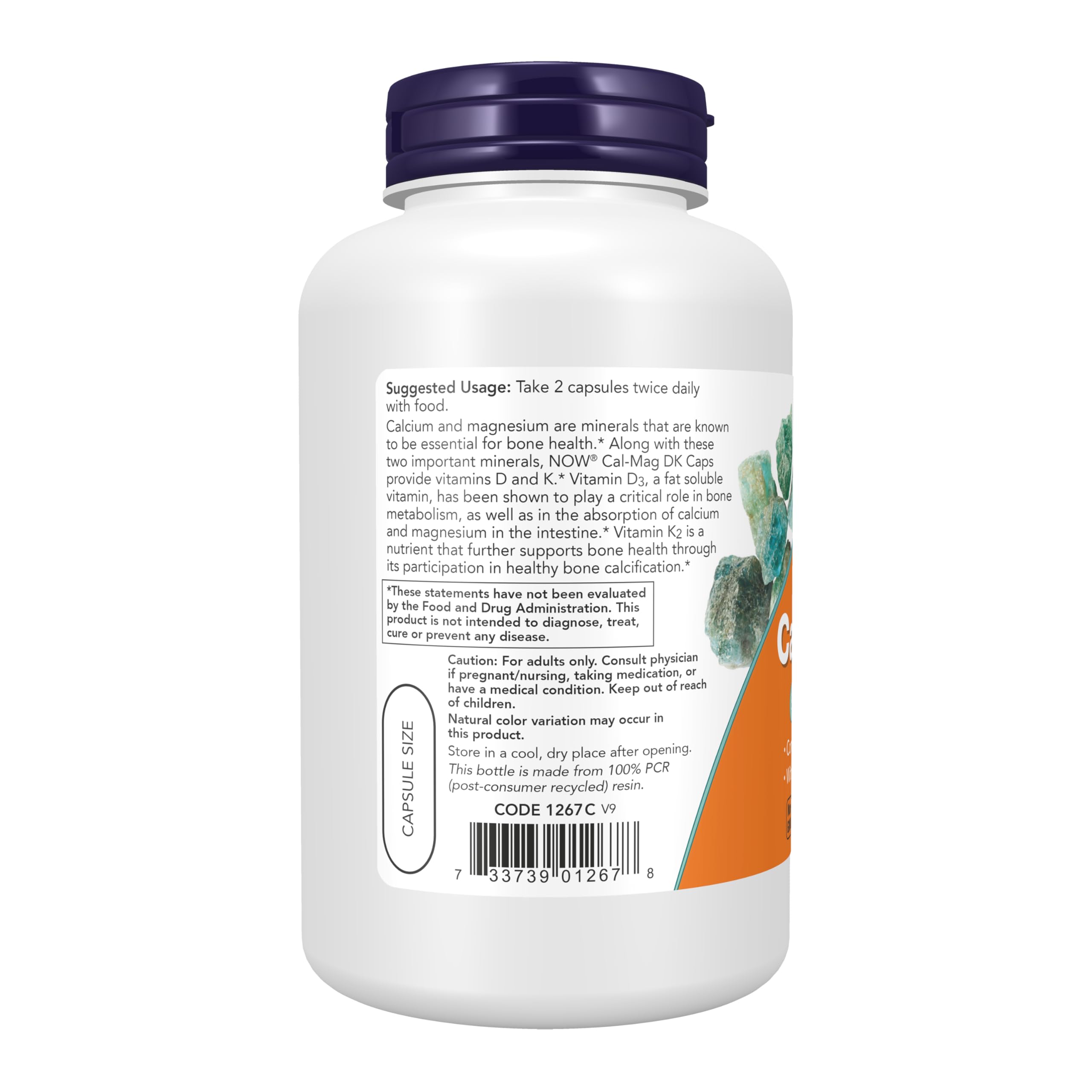 NOW Foods Cal-Mag DK Caps capsules close-up