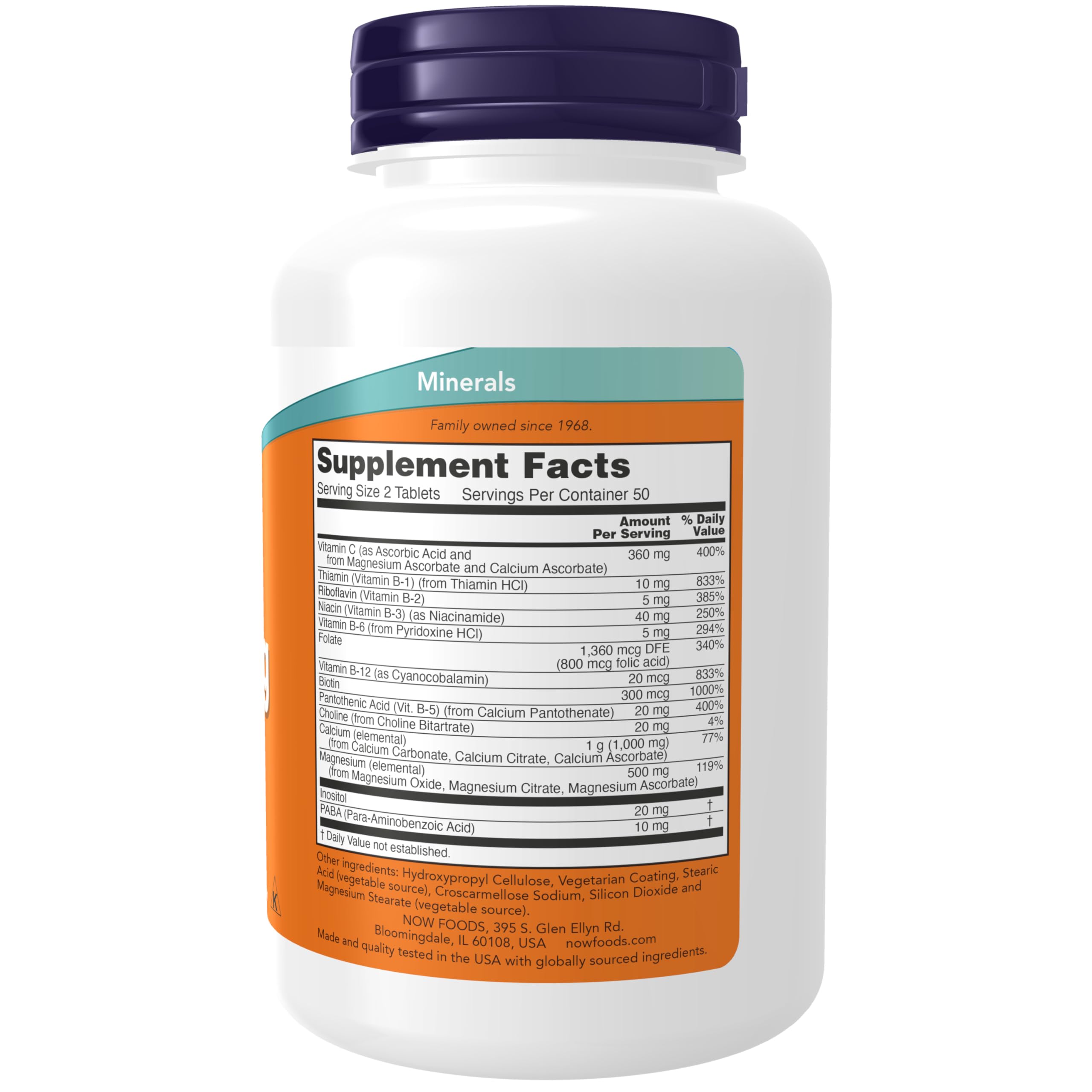 NOW Foods Cal-Mag Stress Formula supplement facts