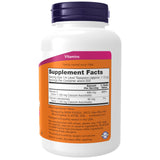 NOW Foods Calcium Ascorbate Vitamin C Powder back view with supplement facts