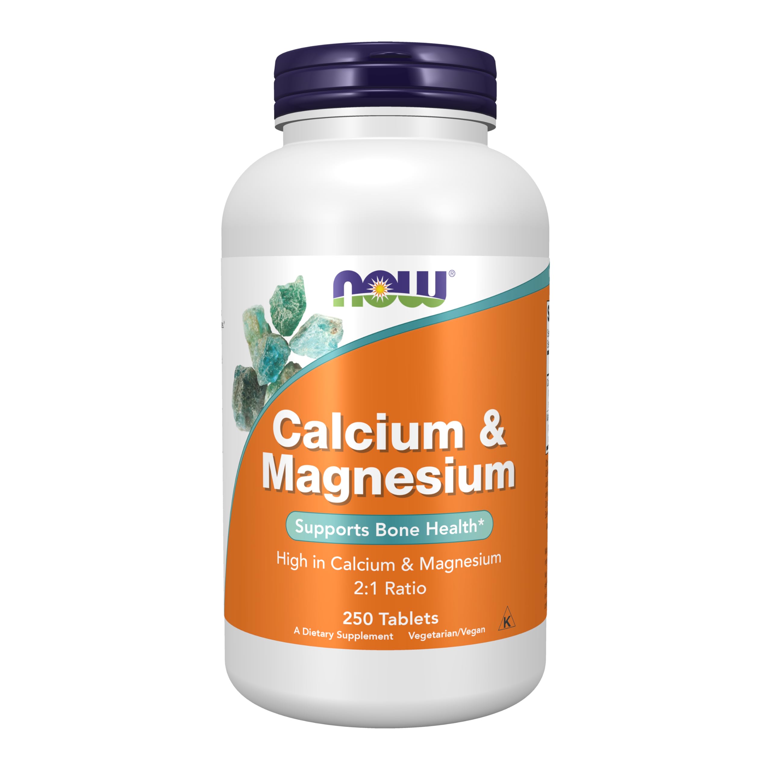 NOW Foods Calcium & Magnesium Supplement 635g front view
