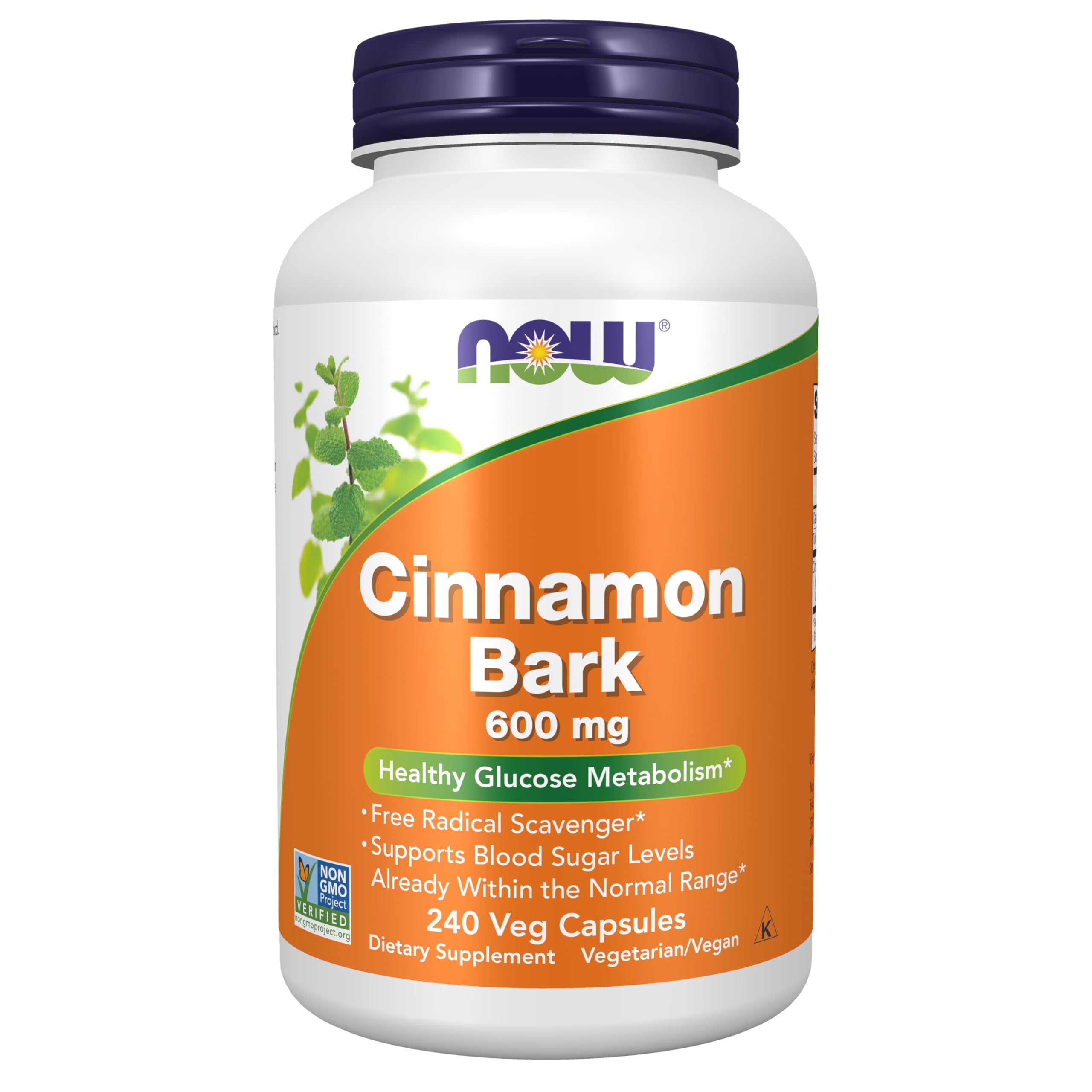 NOW Foods Cinnamon Bark Supplement 227g front view