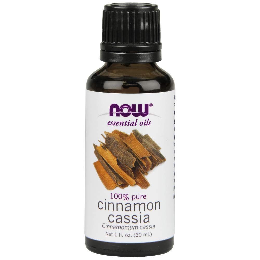 NOW Foods Cinnamon Cassia Oil 1-ounce bottle front view