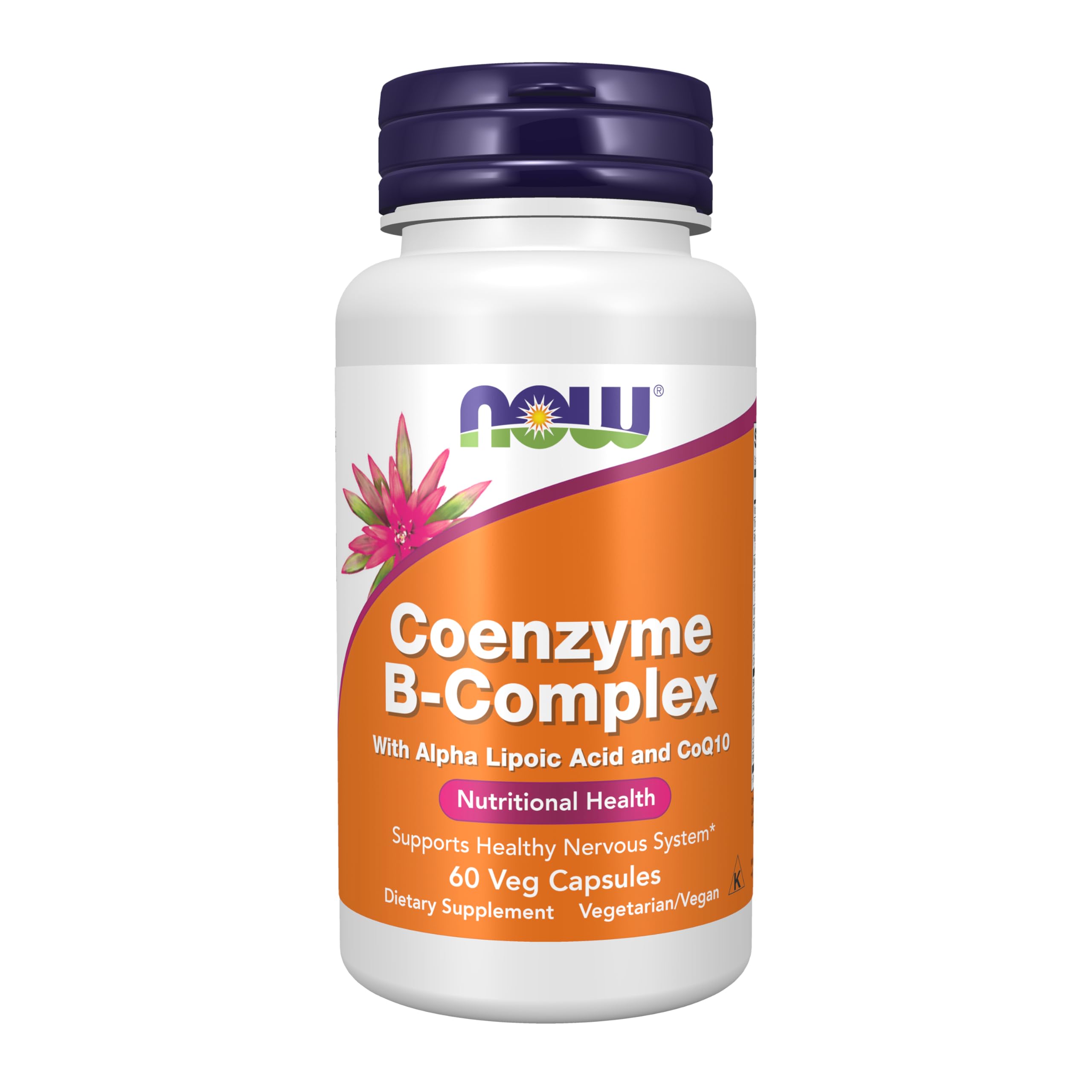 NOW Foods Co-Enzyme B-Complex with Alpha Lipoic Acid 50mg front view