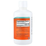 NOW Foods Colloidal Minerals 300g back view with ingredients